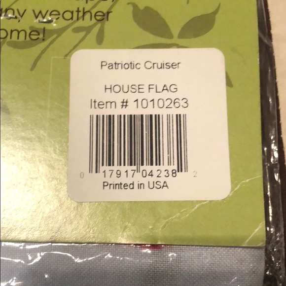 Patriotic Welcome House Flag - Picture 5 of 5